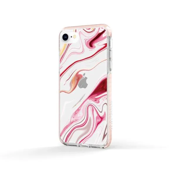 iPhone Case - Pink Liquid Marble