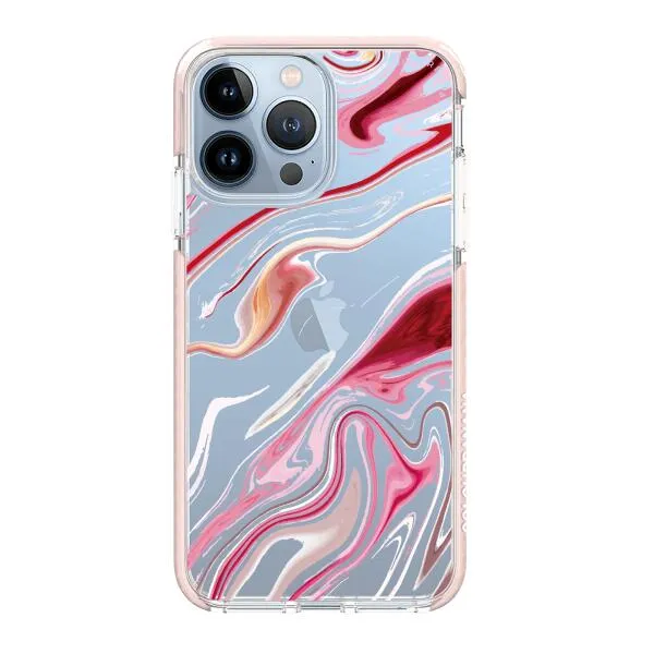 iPhone Case - Pink Liquid Marble