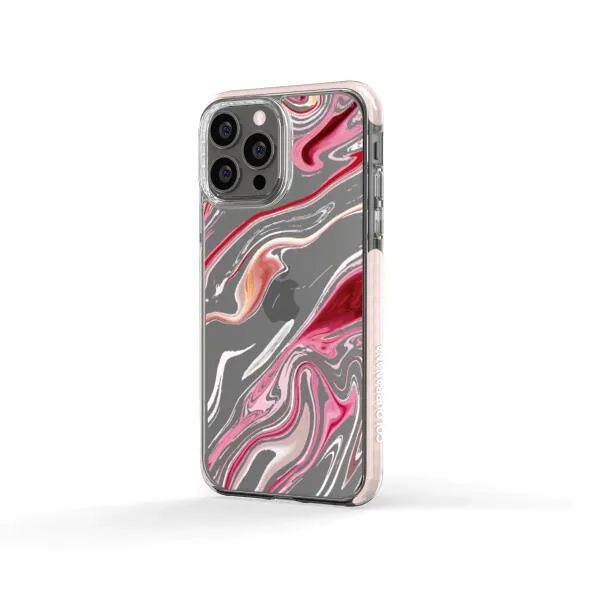 iPhone Case - Pink Liquid Marble