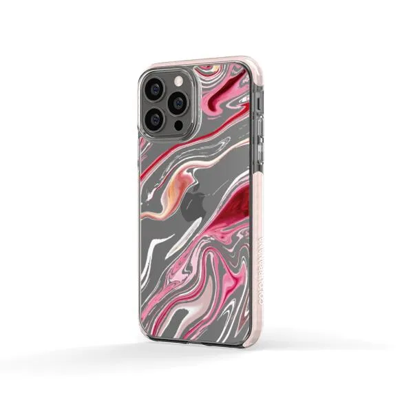 iPhone Case - Pink Liquid Marble