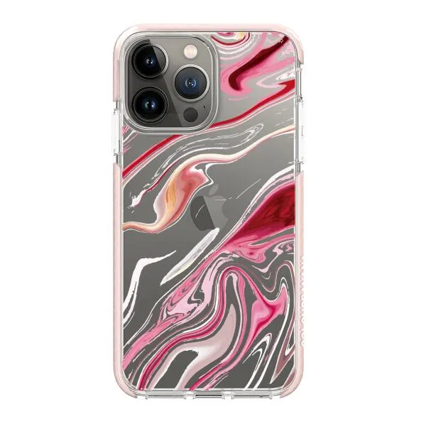 iPhone Case - Pink Liquid Marble