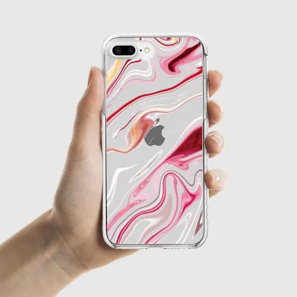 iPhone Case - Pink Liquid Marble