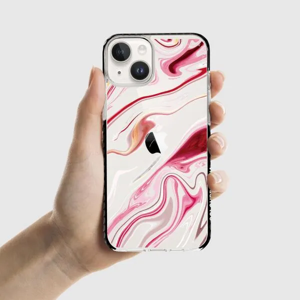 iPhone Case - Pink Liquid Marble
