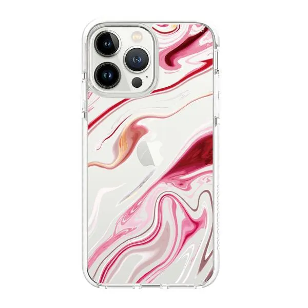 iPhone Case - Pink Liquid Marble