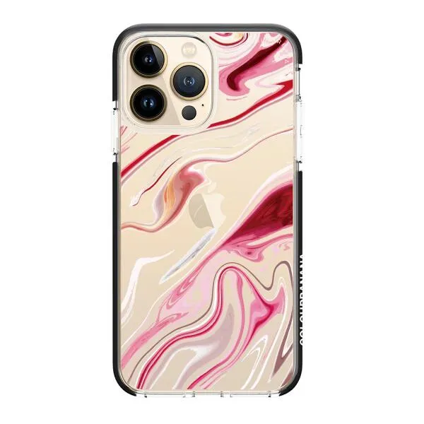 iPhone Case - Pink Liquid Marble
