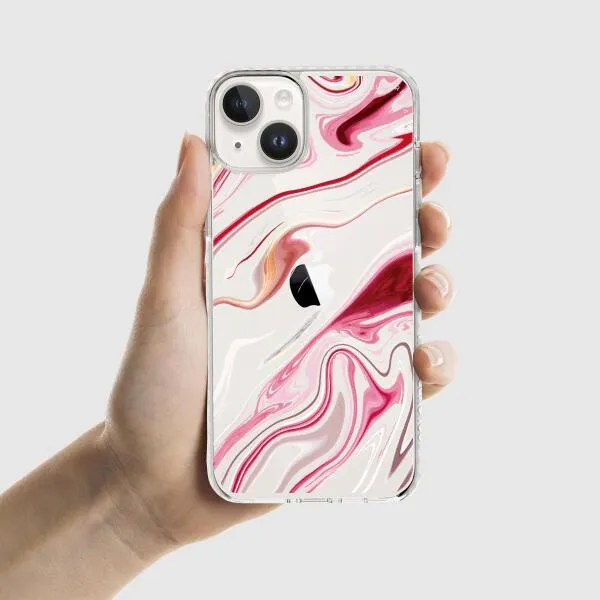 iPhone Case - Pink Liquid Marble