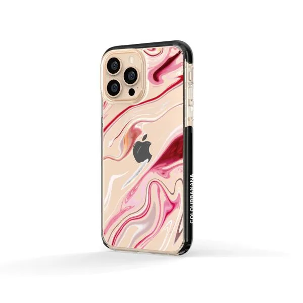 iPhone Case - Pink Liquid Marble
