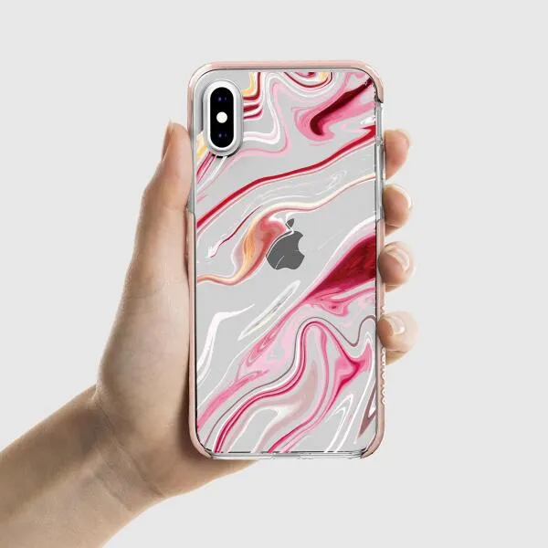 iPhone Case - Pink Liquid Marble