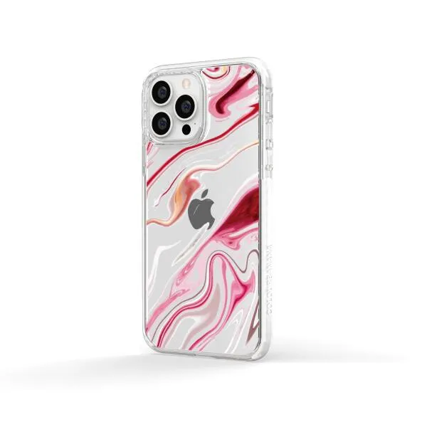iPhone Case - Pink Liquid Marble