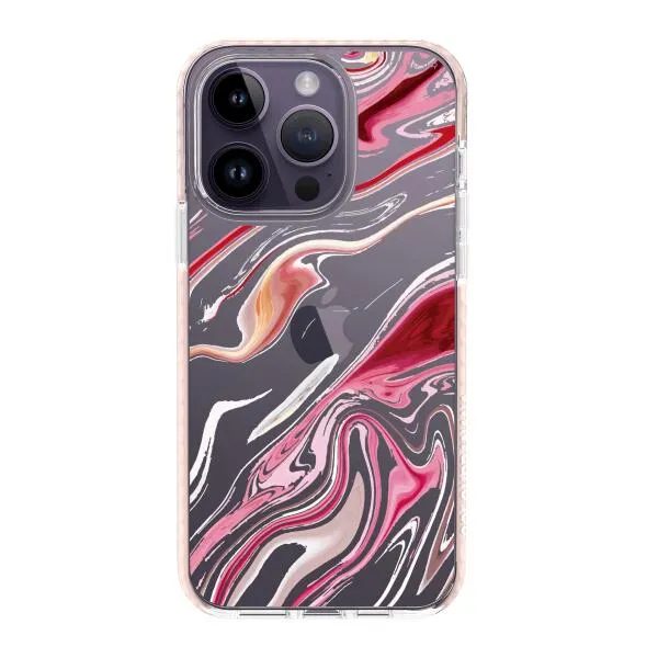 iPhone Case - Pink Liquid Marble