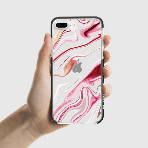 iPhone Case - Pink Liquid Marble