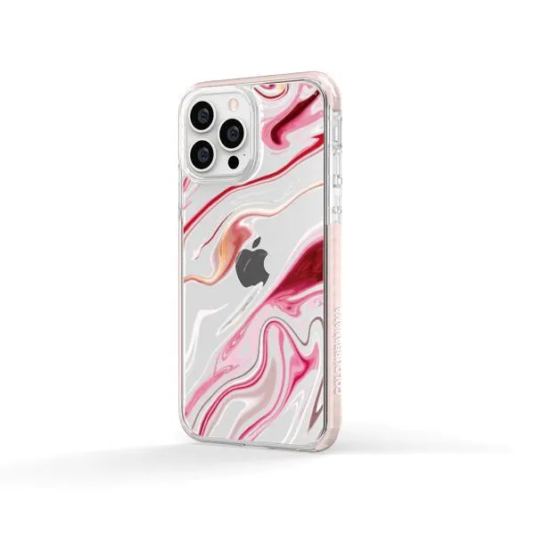 iPhone Case - Pink Liquid Marble