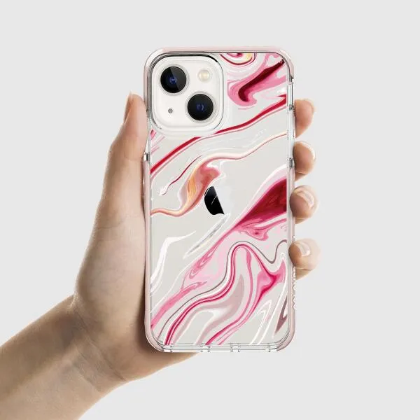 iPhone Case - Pink Liquid Marble