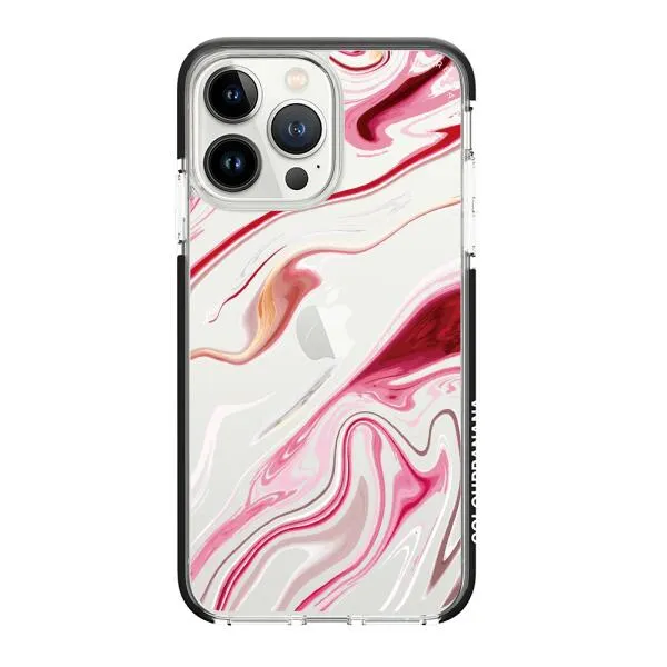 iPhone Case - Pink Liquid Marble