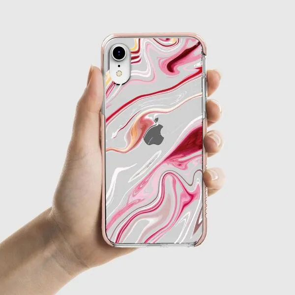 iPhone Case - Pink Liquid Marble