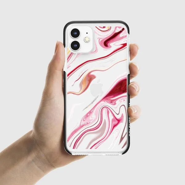 iPhone Case - Pink Liquid Marble