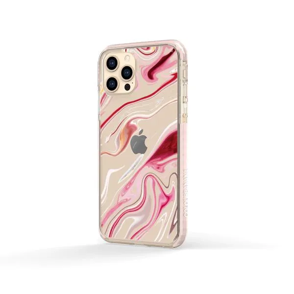 iPhone Case - Pink Liquid Marble