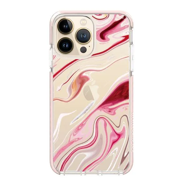 iPhone Case - Pink Liquid Marble