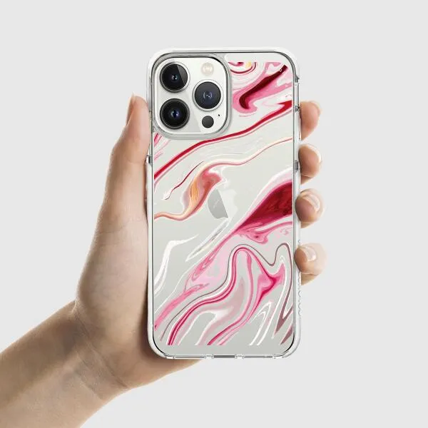 iPhone Case - Pink Liquid Marble