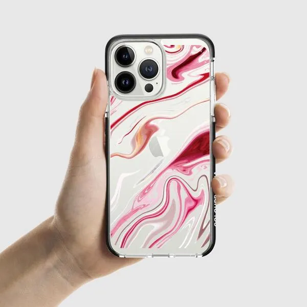 iPhone Case - Pink Liquid Marble