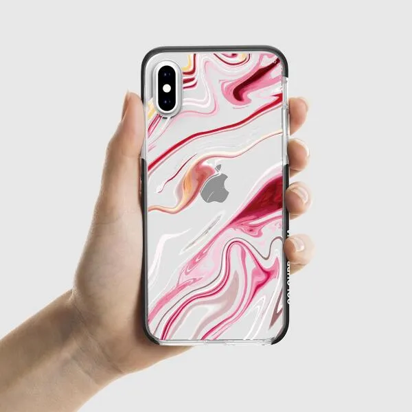 iPhone Case - Pink Liquid Marble