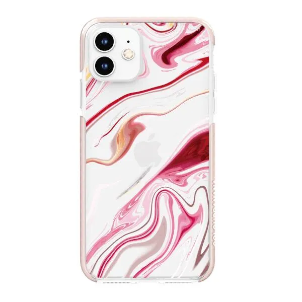 iPhone Case - Pink Liquid Marble