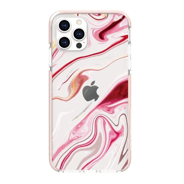 iPhone Case - Pink Liquid Marble