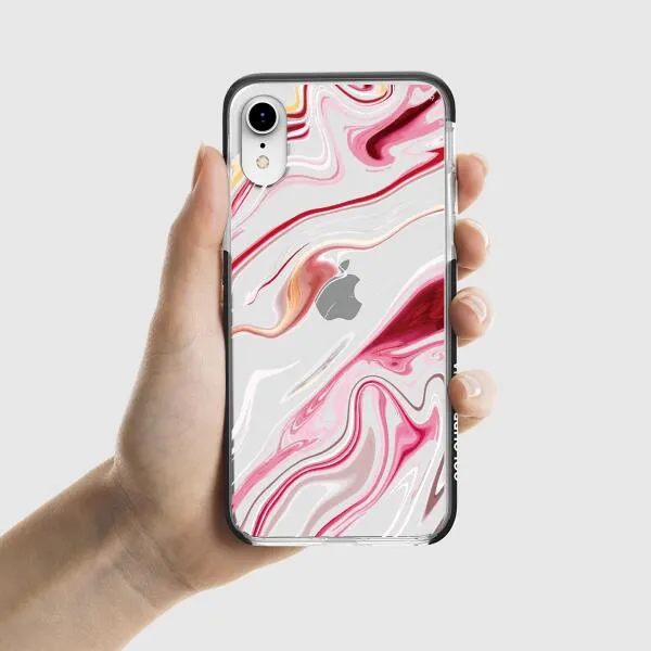iPhone Case - Pink Liquid Marble