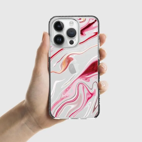 iPhone Case - Pink Liquid Marble