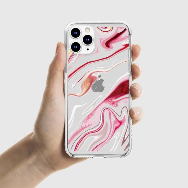 iPhone Case - Pink Liquid Marble