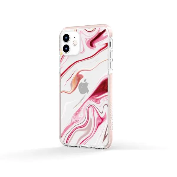 iPhone Case - Pink Liquid Marble
