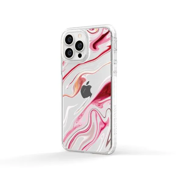 iPhone Case - Pink Liquid Marble