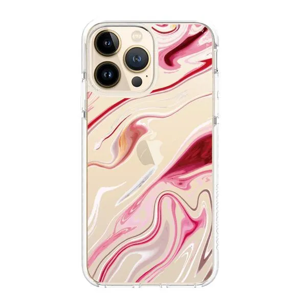 iPhone Case - Pink Liquid Marble