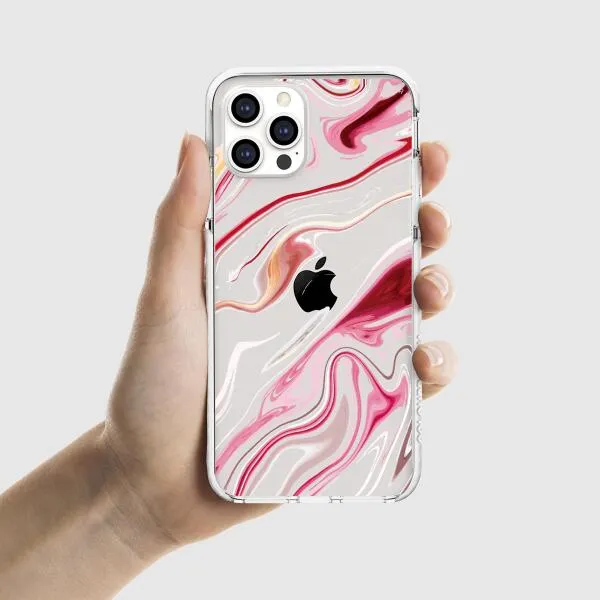 iPhone Case - Pink Liquid Marble