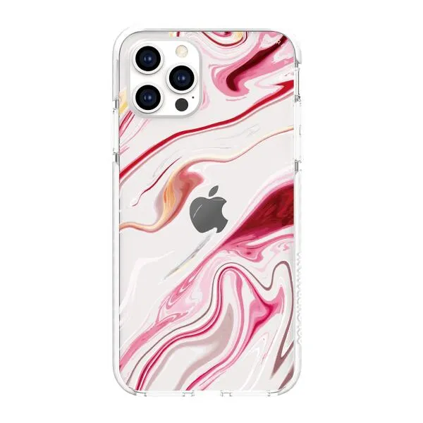 iPhone Case - Pink Liquid Marble