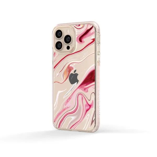 iPhone Case - Pink Liquid Marble