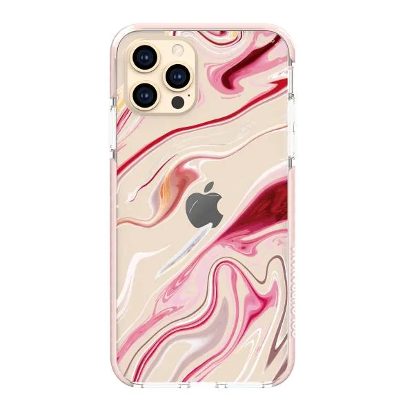 iPhone Case - Pink Liquid Marble