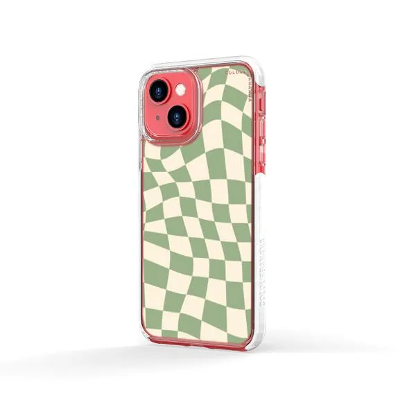 iPhone Case - Swirled Checkered