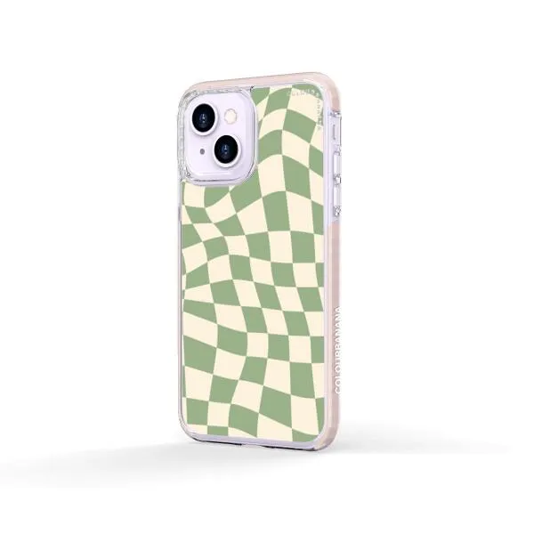 iPhone Case - Swirled Checkered