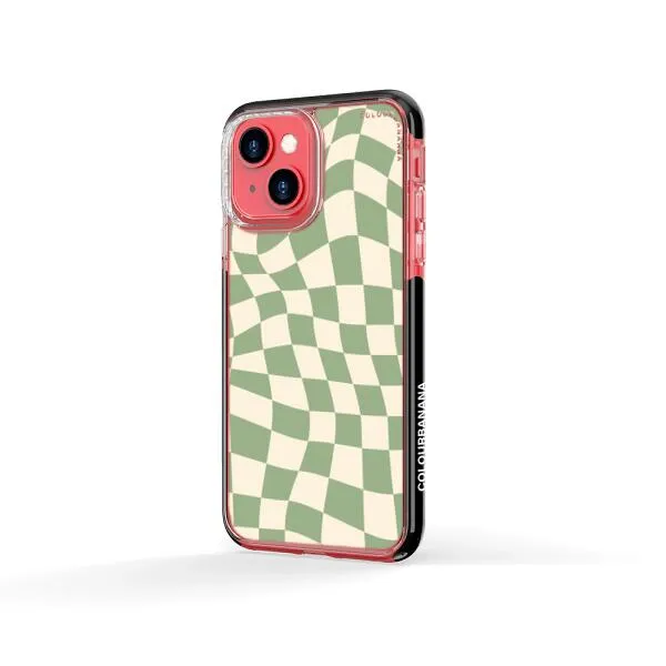 iPhone Case - Swirled Checkered