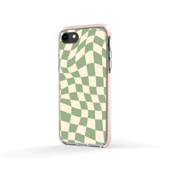 iPhone Case - Swirled Checkered
