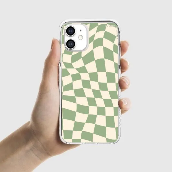 iPhone Case - Swirled Checkered