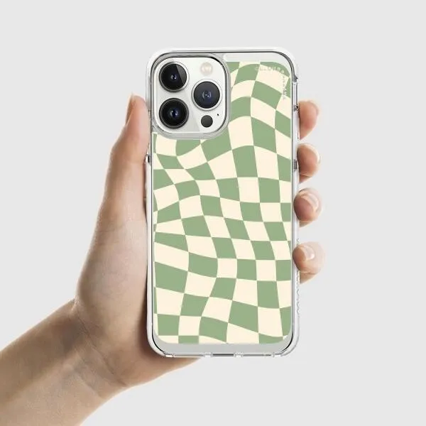 iPhone Case - Swirled Checkered