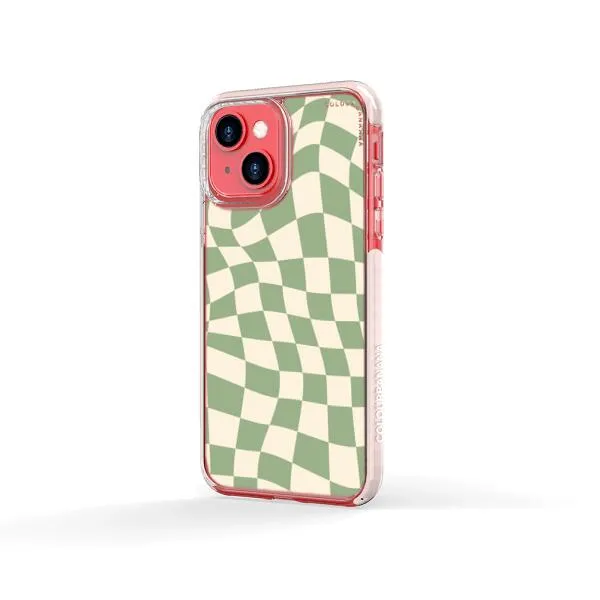 iPhone Case - Swirled Checkered