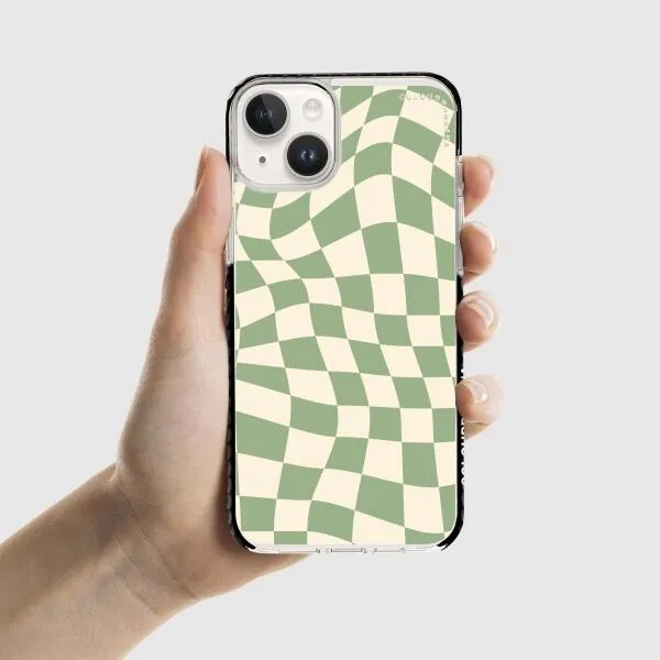 iPhone Case - Swirled Checkered