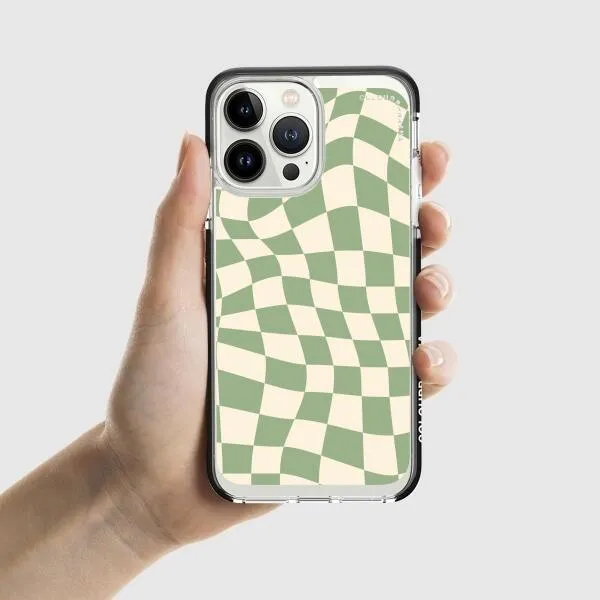 iPhone Case - Swirled Checkered