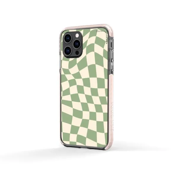 iPhone Case - Swirled Checkered