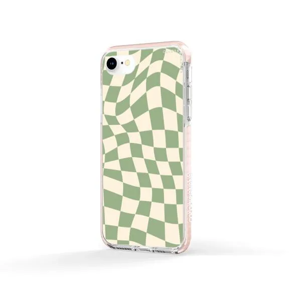 iPhone Case - Swirled Checkered