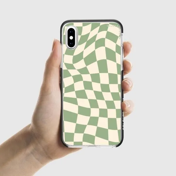 iPhone Case - Swirled Checkered