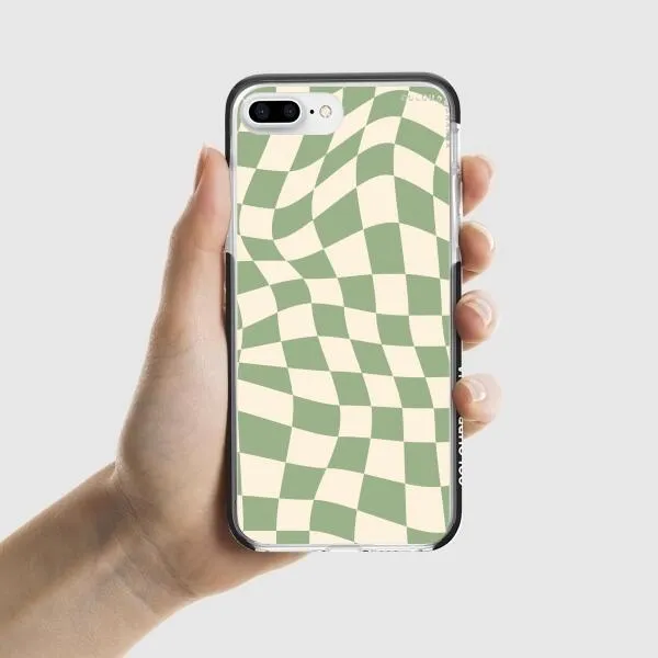 iPhone Case - Swirled Checkered